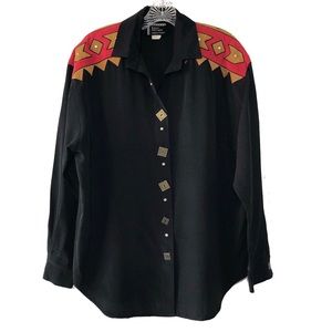 Karen McCarty Vintage Style Western Blouse